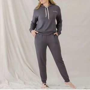 Homebody Charcoal Loungewear Set Size Large